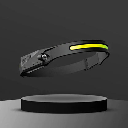 LED Sensor Headlamp Rechargeable Adjustable Waterproof Head Torch
