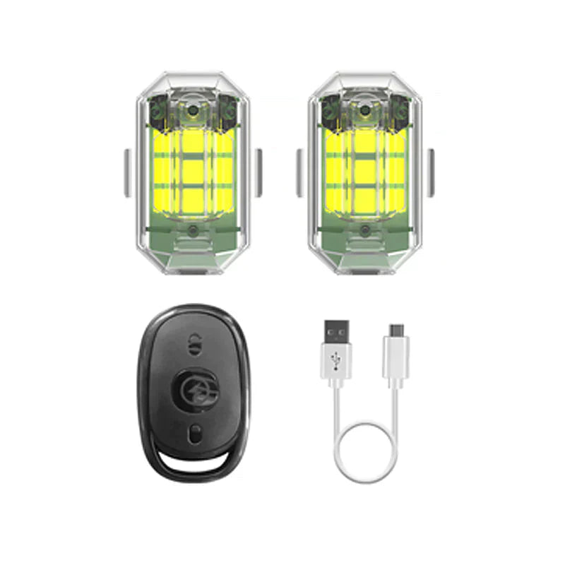 LED Strobe Safety Lights with Remote Control Multi Colour Waterproof Warning Lights