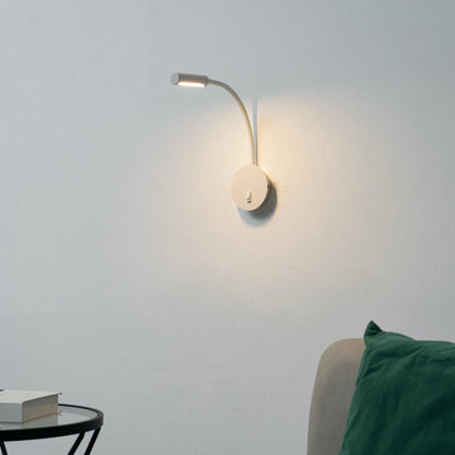LED Wall Light Flexible Gooseneck 360-Degree Adjustable Bedside Lamp