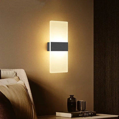LED Wall Light USB Charging Touch Sensor Modern Bedside Lamp