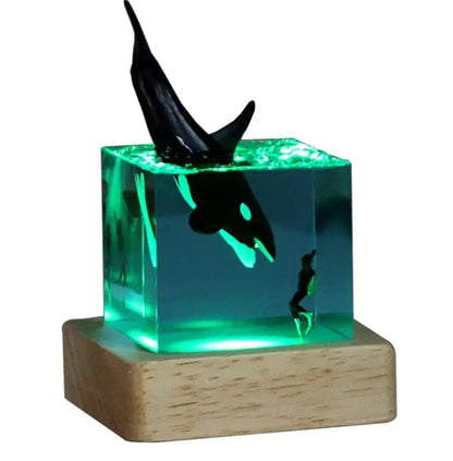 Landscape Inspired Ambient Table Lamp Decorative Calming Light Modern Bedroom Living Room Lamp