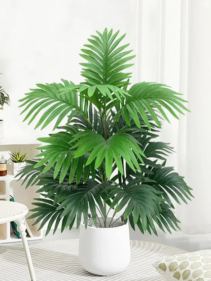Large Artificial Tropical Leaf Plant with Lush Green Foliage