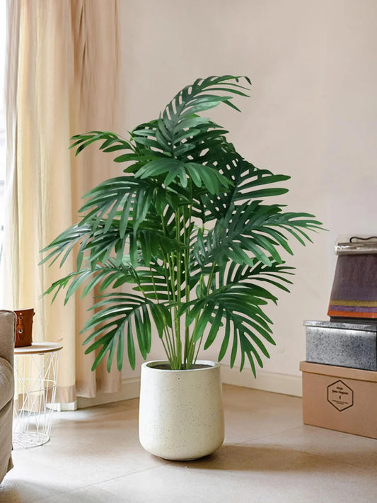 Large Artificial Tropical Leaf Plant with Lush Green Foliage