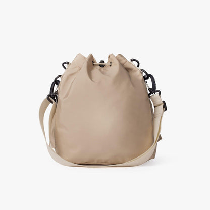 Large Capacity Drawstring Crossbody Shoulder Bag Multi Pocket Casual Messenger Bag Adjustable Strap