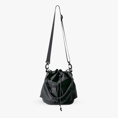 Large Capacity Drawstring Crossbody Shoulder Bag Multi Pocket Casual Messenger Bag Adjustable Strap