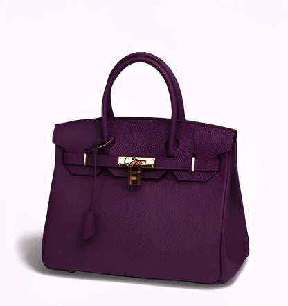 Large Elegant Handbag Women's PU Leather Spacious Shoulder Bag