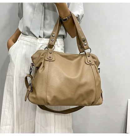 Large Organised Shoulder Tote Bag With Multiple Storage Compartments