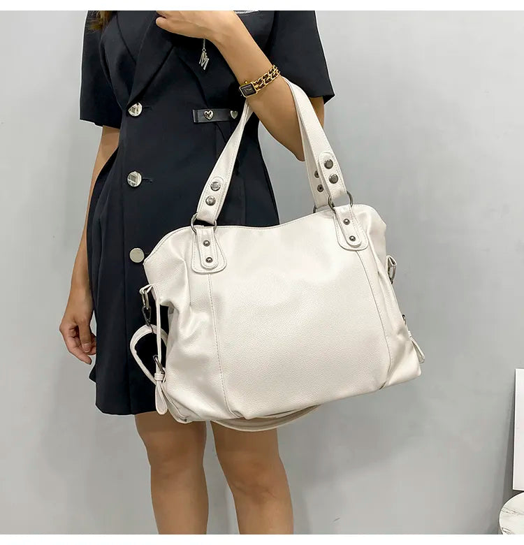 Large Tote Shoulder Bag for Women Stylish Everyday Handbag with Organized Compartments