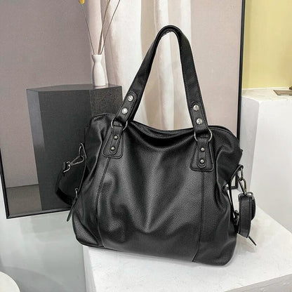 Large Tote Shoulder Bag for Women Stylish Everyday Handbag with Organized Compartments