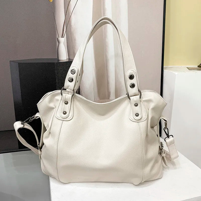 Large Tote Shoulder Bag for Women Stylish Everyday Handbag with Organized Compartments