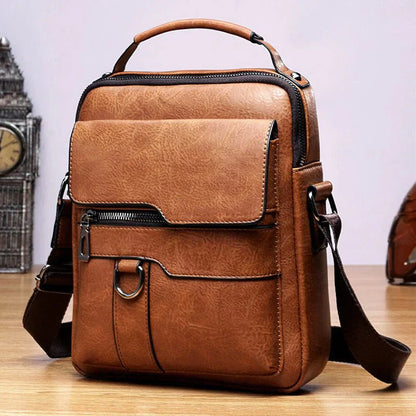 Leather Crossbody Shoulder Bag for Women Stylish Everyday Handbag with Spacious Compartments and Adjustable Strap