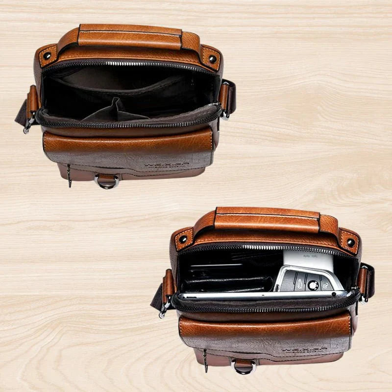 Leather Crossbody Shoulder Bag for Women Stylish Everyday Handbag with Spacious Compartments and Adjustable Strap