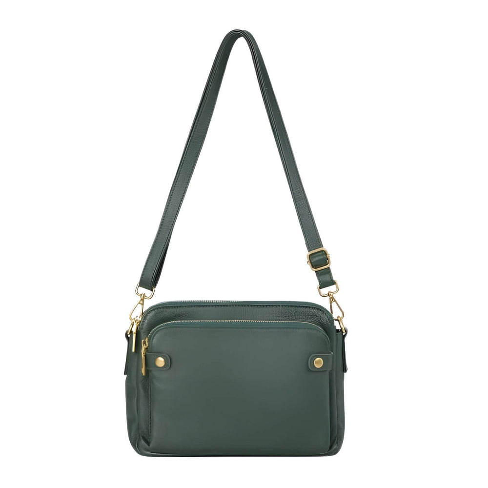Lightweight Crossbody Shoulder Bag with Adjustable Strap Multi Compartment Everyday Travel Bag