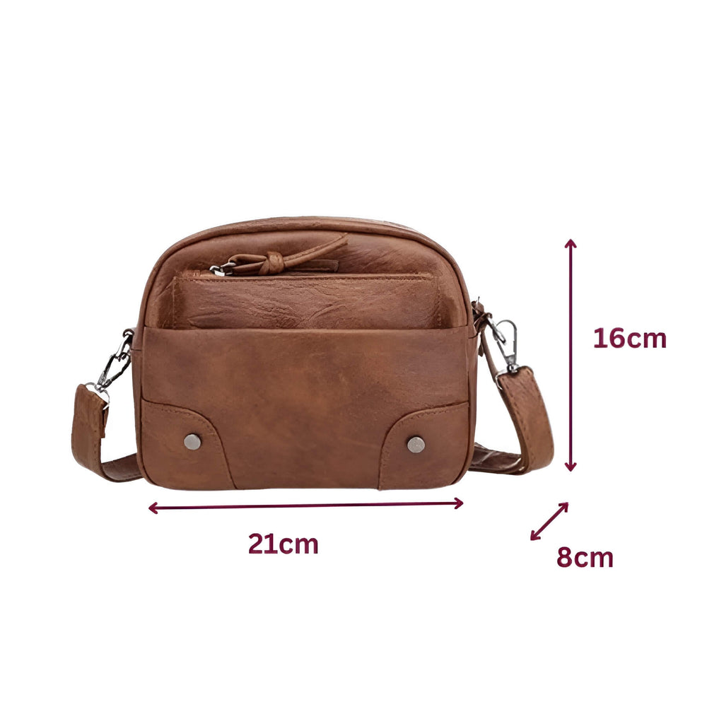 Lightweight Crossbody Shoulder Bag with Adjustable Strap Multi Compartment Everyday Travel Bag