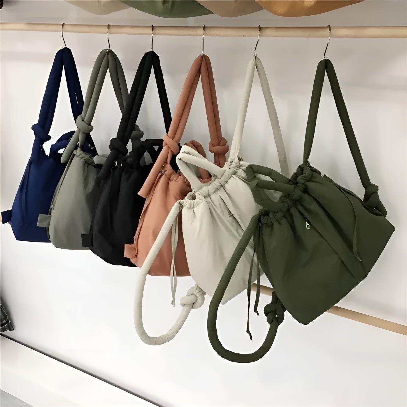 Lightweight Large Capacity Puffer Handbag Quilted Shoulder Bag Fashion Everyday Tote