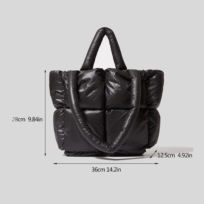 Lightweight Quilted Crossbody Shoulder Bag Large Capacity Square Fashion Handbag