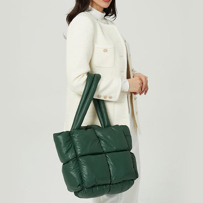 Lightweight Quilted Crossbody Shoulder Bag Large Capacity Square Fashion Handbag