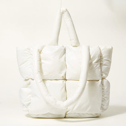 Lightweight Quilted Crossbody Shoulder Bag Large Capacity Square Fashion Handbag