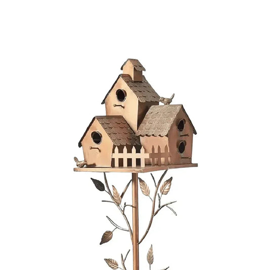 Luxury Bird House with Pole for Elegant Garden Decoration