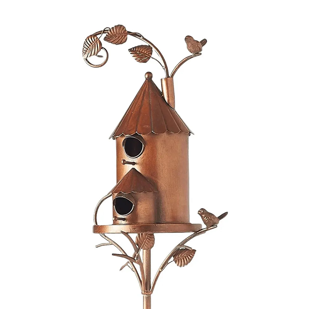 Luxury Bird House with Pole for Elegant Garden Decoration
