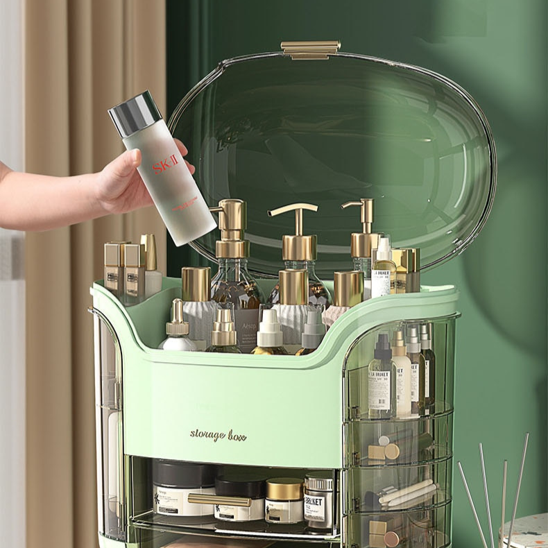 Luxury Makeup Organizer Display Shelf for Cosmetics and Accessories