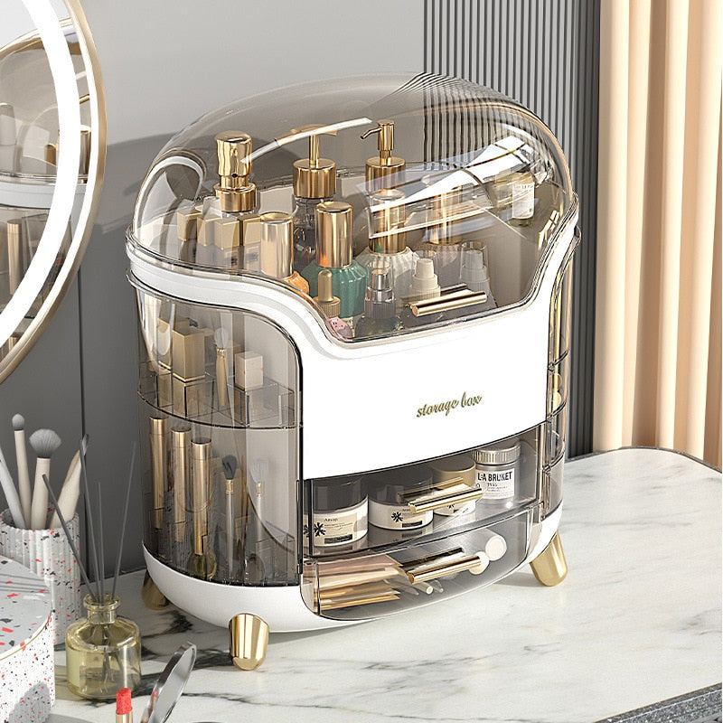 Luxury Makeup Organizer Display Shelf for Cosmetics and Accessories