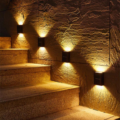 Luxury Solar Outdoor Wall Lights Waterproof LED Garden and Driveway Lighting