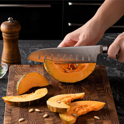 Luxury Solid Teak Wood Cutting Board – Premium Thick Wooden Chopping Board for Kitchen & Professional Chefs