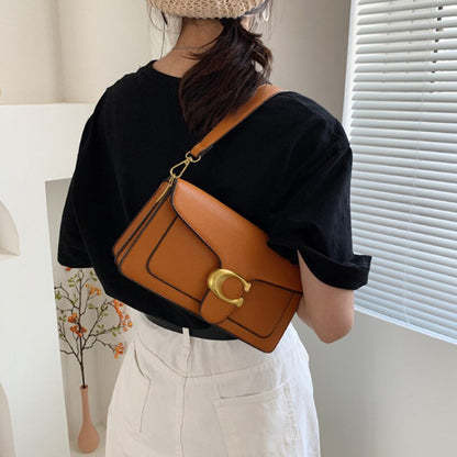 Luxury Vegan Leather Handbag Women's Stylish Designer Shoulder Bag
