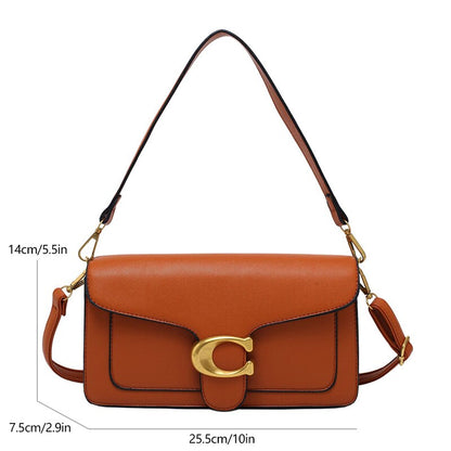 Luxury Vegan Leather Handbag Women's Stylish Designer Shoulder Bag
