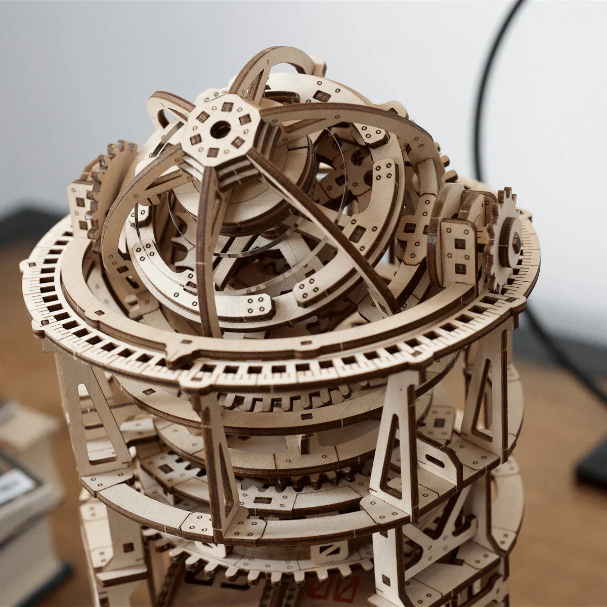 Mechanical Tourbillon Timer Sphere Gear Model DIY Mechanical Clock Kit