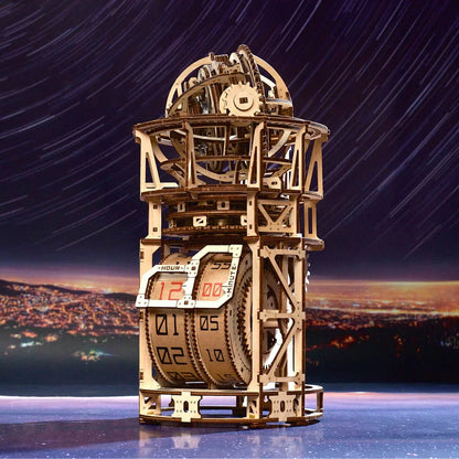 Mechanical Tourbillon Timer Sphere Gear Model DIY Mechanical Clock Kit