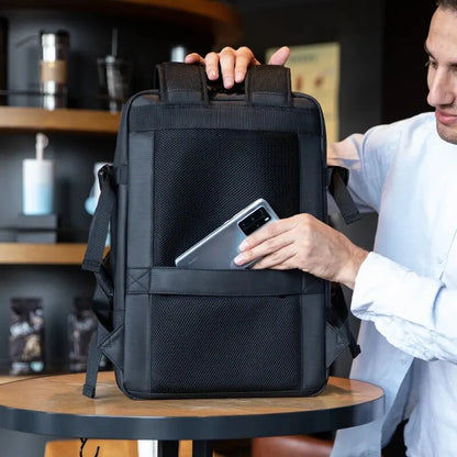Men’s Waterproof Anti-Theft Business Backpack – 15.6 Inch Laptop Travel Rucksack