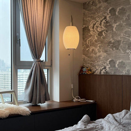 Mid-Century Modern Wall Lamp with Soft Diffused Light for Bedroom & Living Room