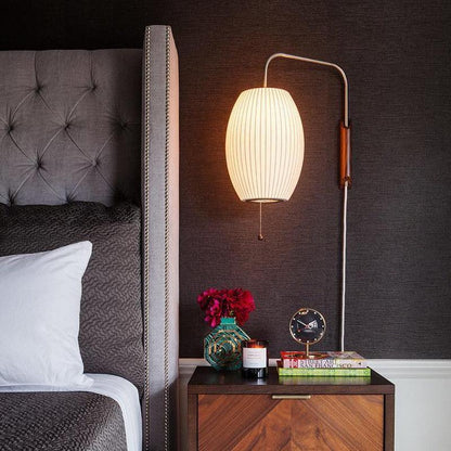 Mid-Century Modern Wall Lamp with Soft Diffused Light for Bedroom & Living Room