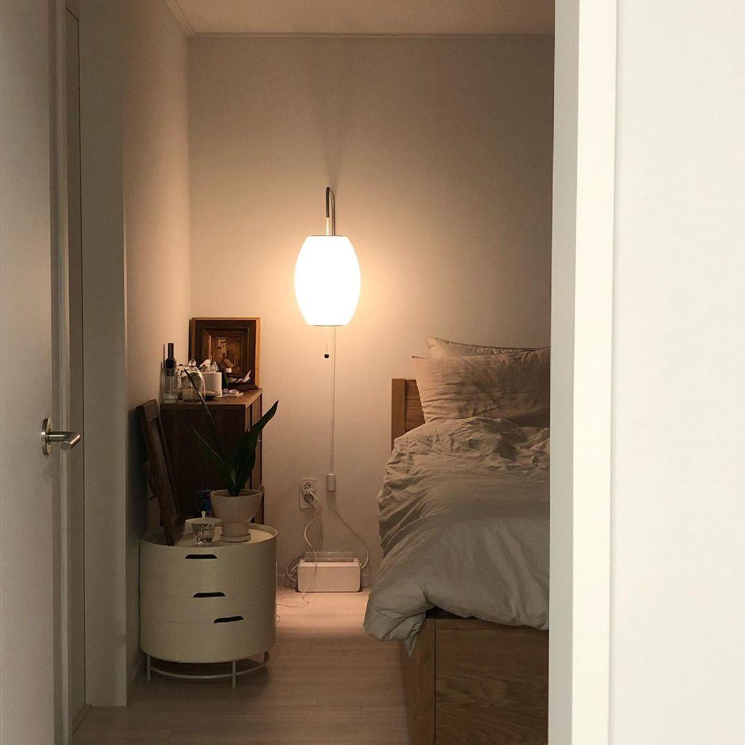 Mid-Century Modern Wall Lamp with Soft Diffused Light for Bedroom & Living Room