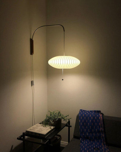 Mid-Century Modern Wall Lamp with Soft Diffused Light for Bedroom & Living Room
