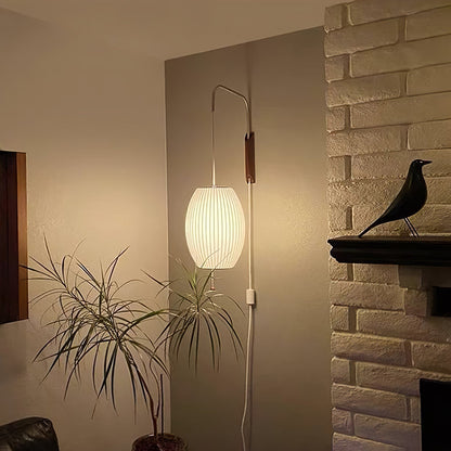 Mid-Century Modern Wall Lamp with Soft Diffused Light for Bedroom & Living Room