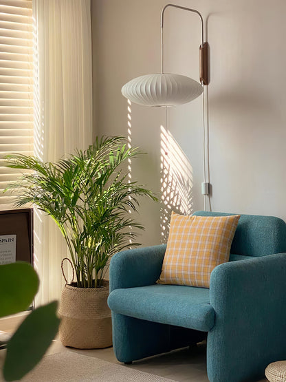 Mid-Century Modern Wall Lamp with Soft Diffused Light for Bedroom & Living Room
