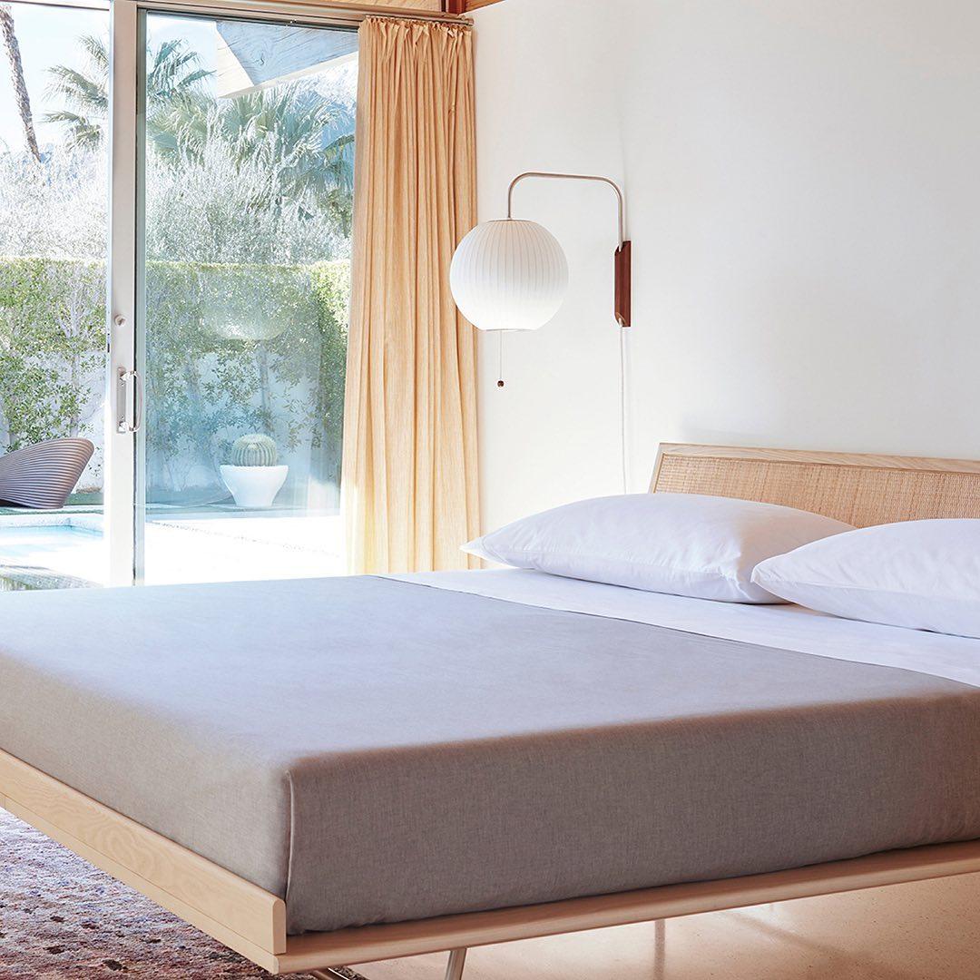 Mid-Century Modern Wall Lamp with Soft Diffused Light for Bedroom & Living Room
