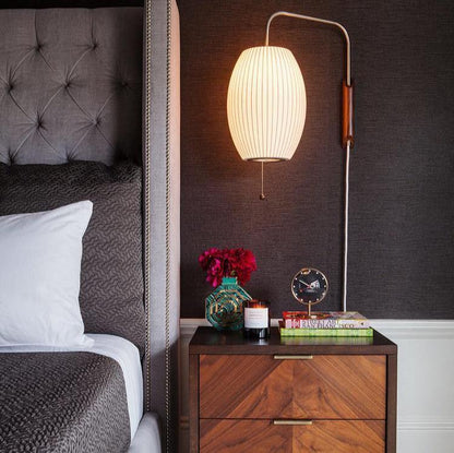 Mid-Century Modern Wall Lamp with Soft Diffused Light for Bedroom & Living Room