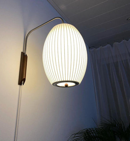 Mid-Century Modern Wall Lamp with Soft Diffused Light for Bedroom & Living Room