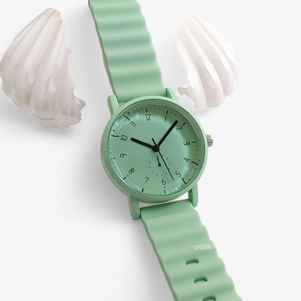 Mina Jelly Watch Colorful Quartz Watch with Silicone Wave Strap
