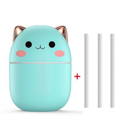 Mini Air Humidifier with Night Light Portable USB Humidifier Cool Mist Diffuser Quiet Bedroom Desk Humidifier