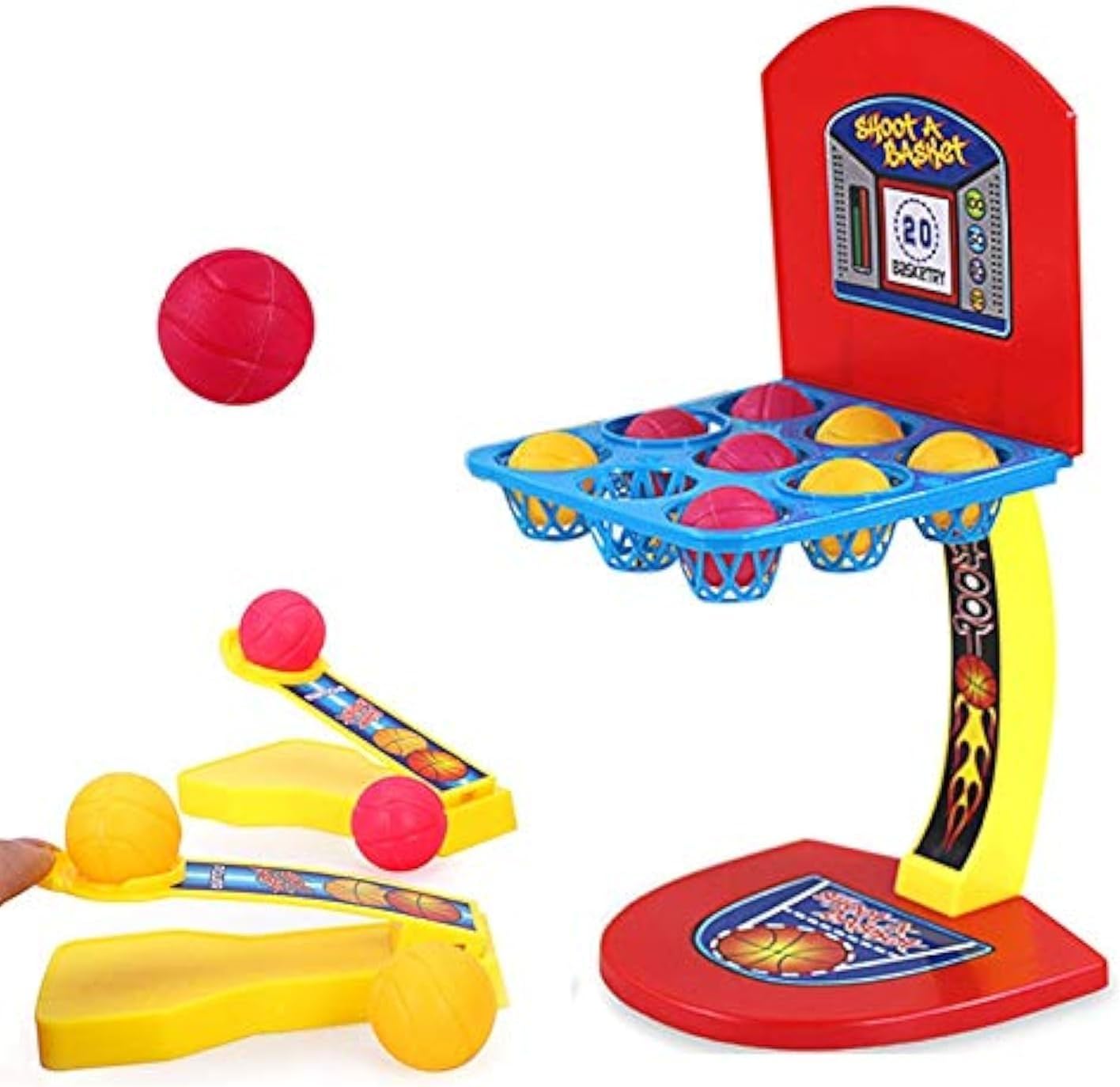 Mini Indoor Basketball Game Compact Tabletop Hoop Set
