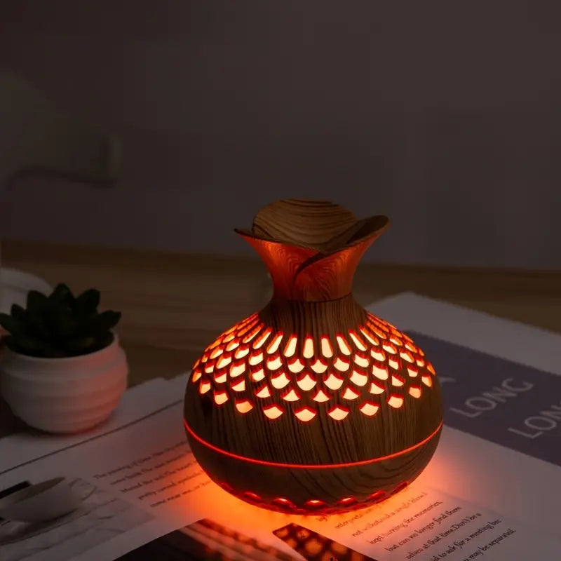 Mini Vase Humidifier USB Aroma Diffuser Flower Design Portable Air Humidifier