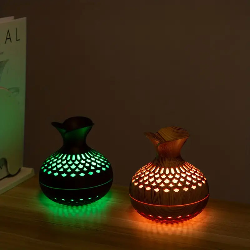 Mini Vase Humidifier USB Aroma Diffuser Flower Design Portable Air Humidifier