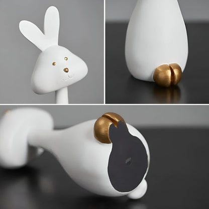 Minimalist Animal Sculptures Modern Home Decor Abstract Decorative Figurines