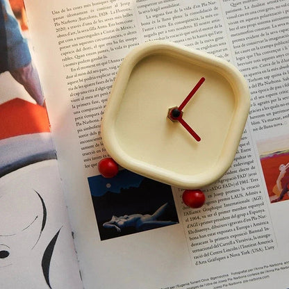 Minimalist Square Table Alarm Clock Silent Modern Desk Clock