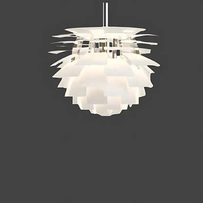 Modern Artichoke Pendant Light Sculptural Metal Ceiling Lamp